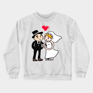 Wedding day - married forever Crewneck Sweatshirt